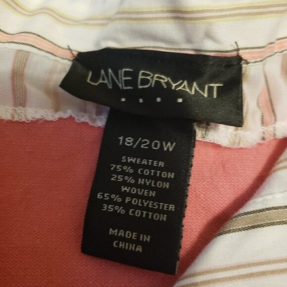 Lane Bryant Mixed Media Short Sleeve Top - Picture 7 of 7